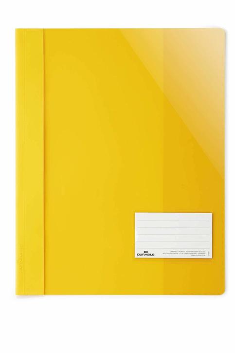 Durable 2690 04 Skoroszyt A4+ MAX przeźroczysty z okienkiem 1 szt. żółty