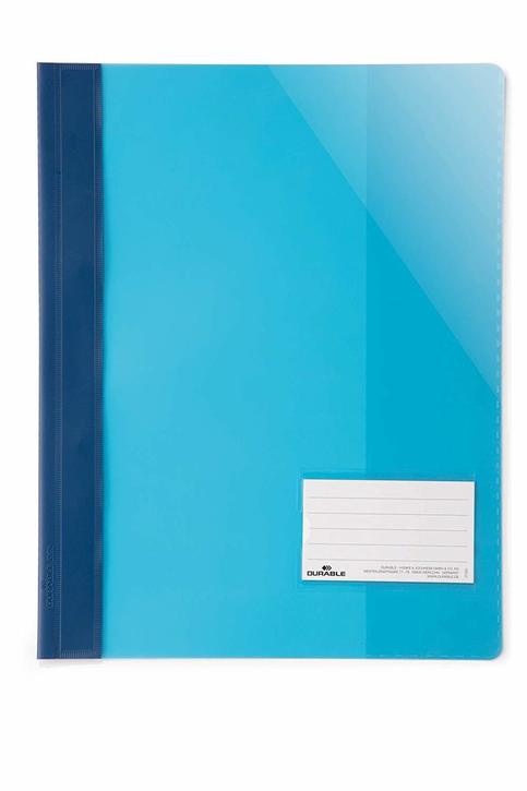 Durable 2690 06 Skoroszyt A4+ MAX przeźroczysty z okienkiem 25 szt. niebieski