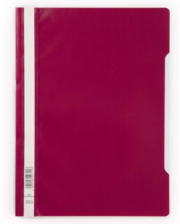 Durable 2523 35 Skoroszyt A4 z przezroczystą okładką popularny purpurowy 100 szt.