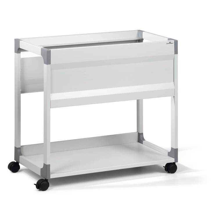 Durable 3784 10 Wózek na teczki zawieszkowe SYSTEM FILE TROLLEY 90 MULTI szary