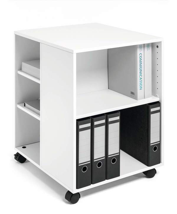 Durable 3113 02 Stolik biurowy do na kółkach 74/59 OPEN kolor biały