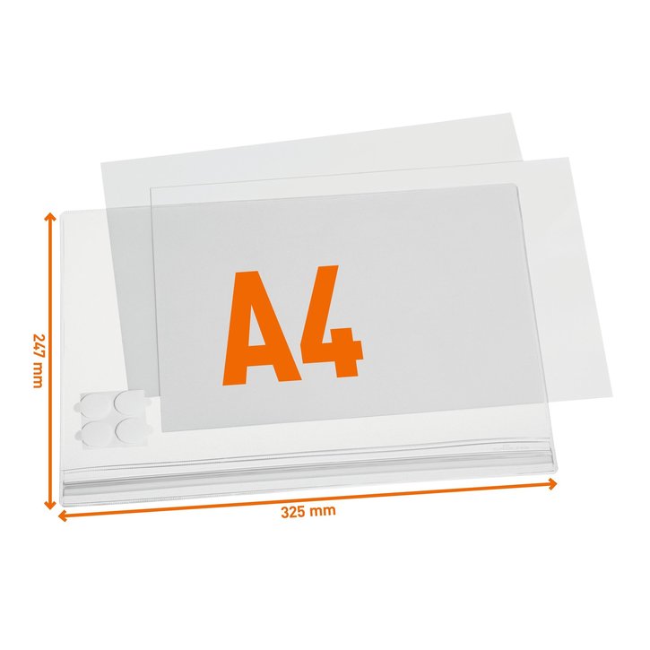 Kieszeń informacyjna A4 wodoszczelna samoprzylepna Durable 5016 19 op. 5 szt.