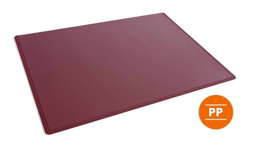 Durable 722203 Podkład na biurko 530x400 mm z przezroczystą nakładką PP czerwony