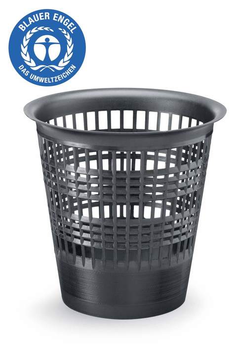 Durable 1701573058 Plastikowy kosz na śmieci ECO 13L okrągły grafitowy