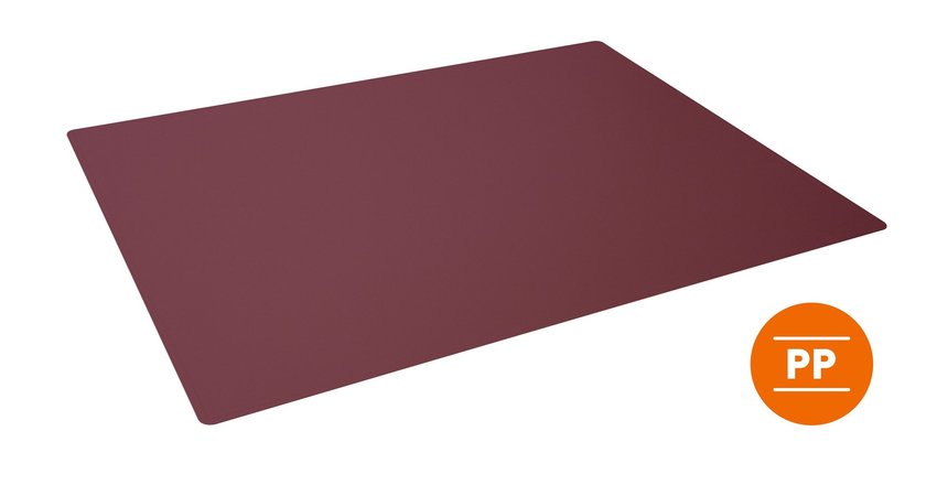 Durable 713303 Podkład na biurko ozdobne krawędzie 650 x 500 mm czerwony