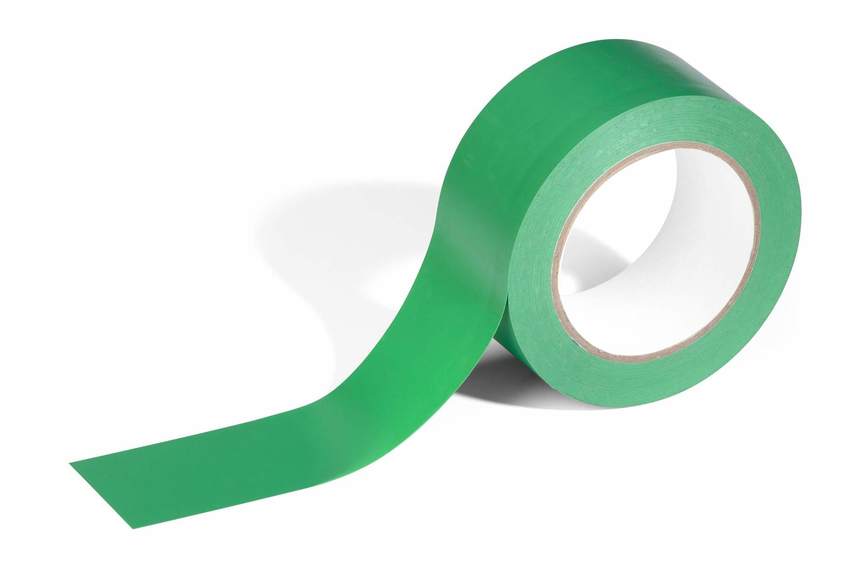 Durable 104405 Taśma podłogowa usuwalna do znakowania magazynów zielona 50mmx33m