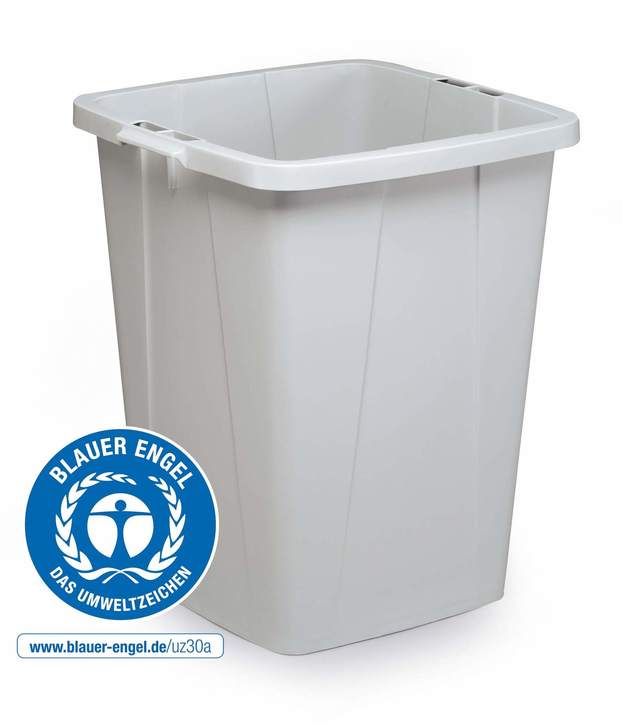 DURABLE 1800505050 Pojemnik kwadratowy na odpady 90 litr. ECO Szary 1 szt.