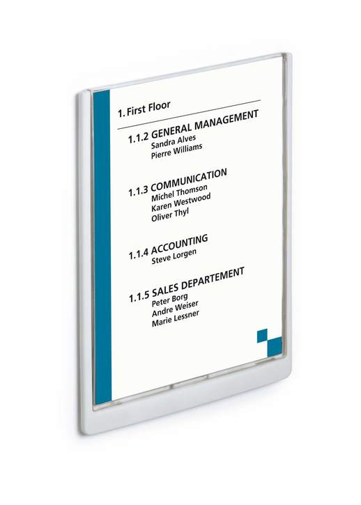 Durable 4867 02 Click Sign tabliczka informacyjna 210 x 297 mm biała
