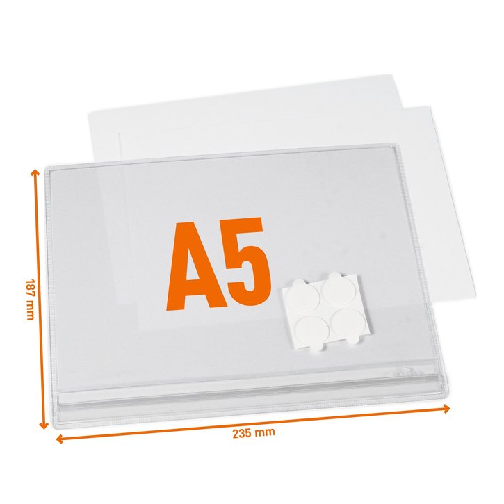 Kieszeń informacyjna A5 wodoszczelna samoprzylepna Durable 5057 19 op. 5 szt.