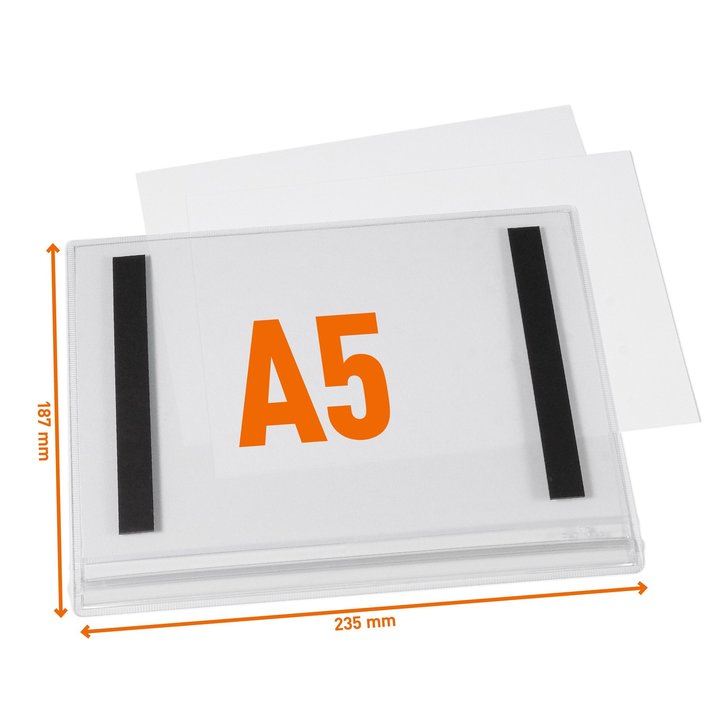 Kieszeń informacyjna A5 wodoodporna magnetyczna Durable 5058 19 op. 5 szt.
