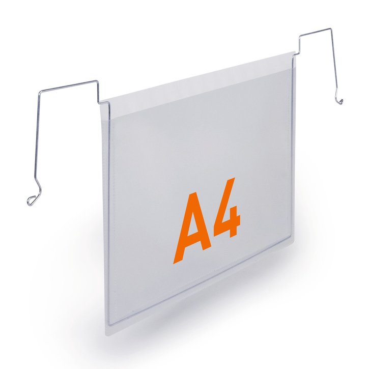 Durable 1185 19 Zawieszki magazynowe z drutami A4, przeźroczyste 50 szt.