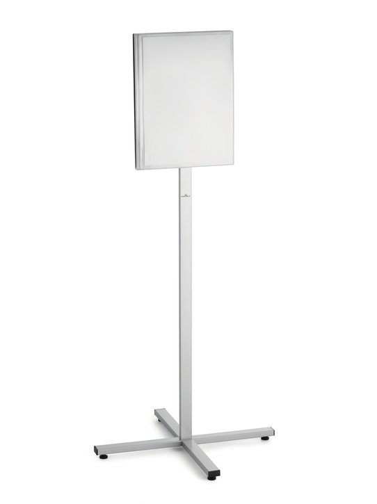 Durable 502957 Stojak podłogowy INFO STAND OUTDOOR A3 szary