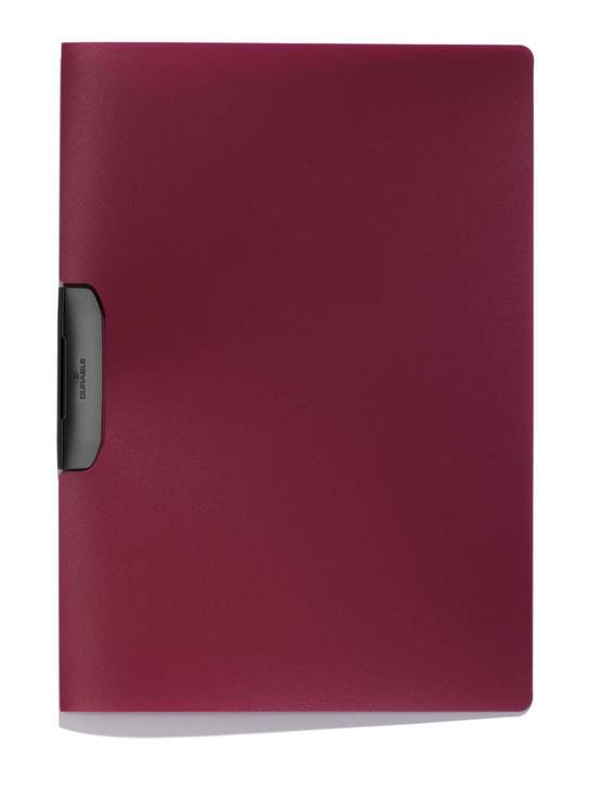 Durable 2295 31 Skoroszyt zaciskowy DURASWING z odchylanym klipem ciemnoczerwony