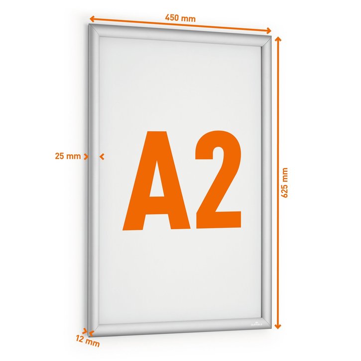 Aluminiowa ramka zatrzaskowa A2 Durable 5046 23 srebrna OUTDOOR