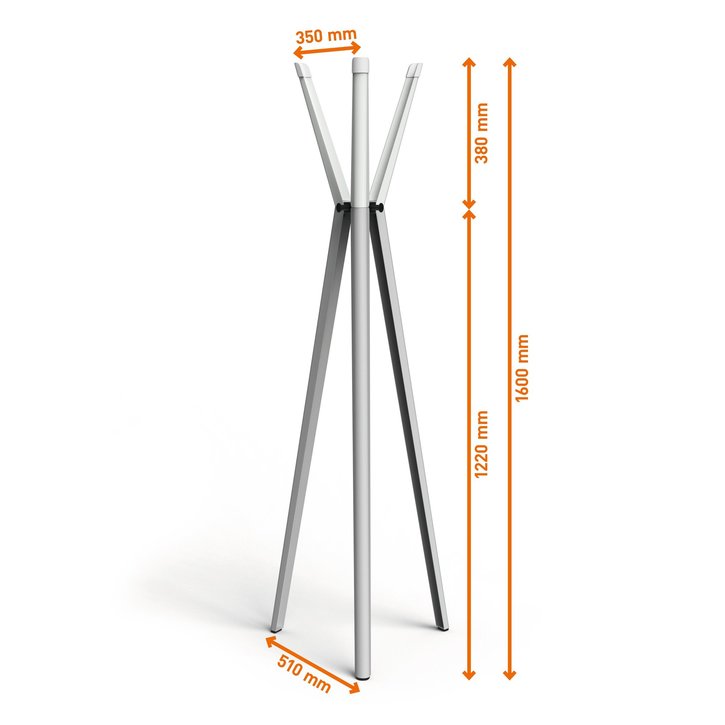 Durable 1846 10 Stojak aluminiowy na ubrania szary