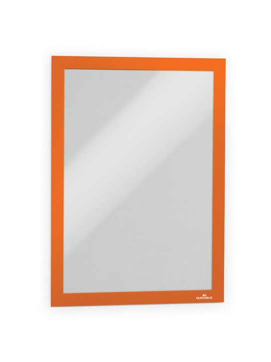 Durable 4882 09 DURAFRAME® A4 Samoprzylepne ramki magnetyczne pomarańczowe 10 szt.