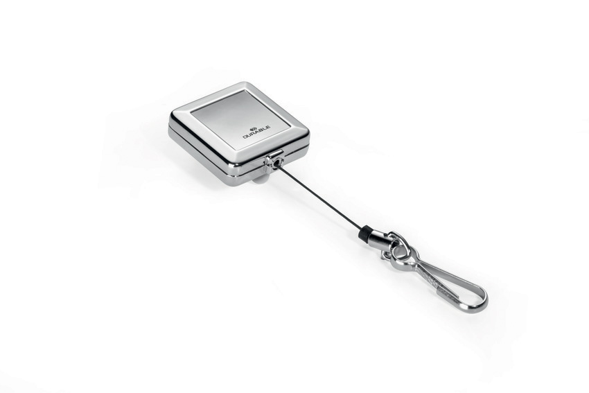 Durable 8328 23 Mechanizm ściagający Jojo Chrome Quadro z karabińczykiem 1 szt.