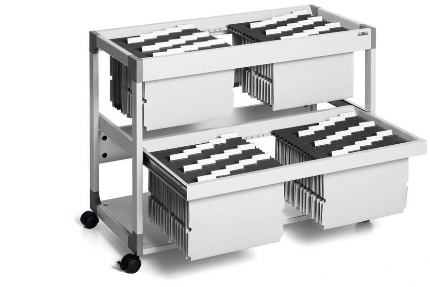 Durable 3792 10 Wózek na teczki zawieszkowe SYSTEM FILE TROLLEY 200 MULTI DUO
