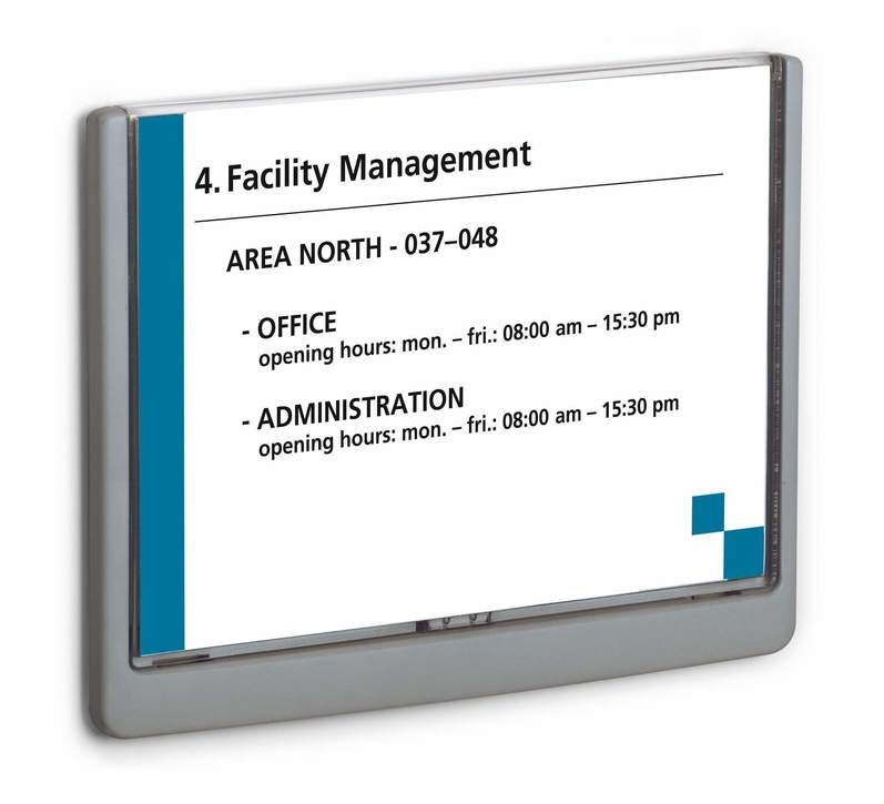 Durable 4866 37 Click Sign tabliczka informacyjna 210 x 148,5 mm grafitowa