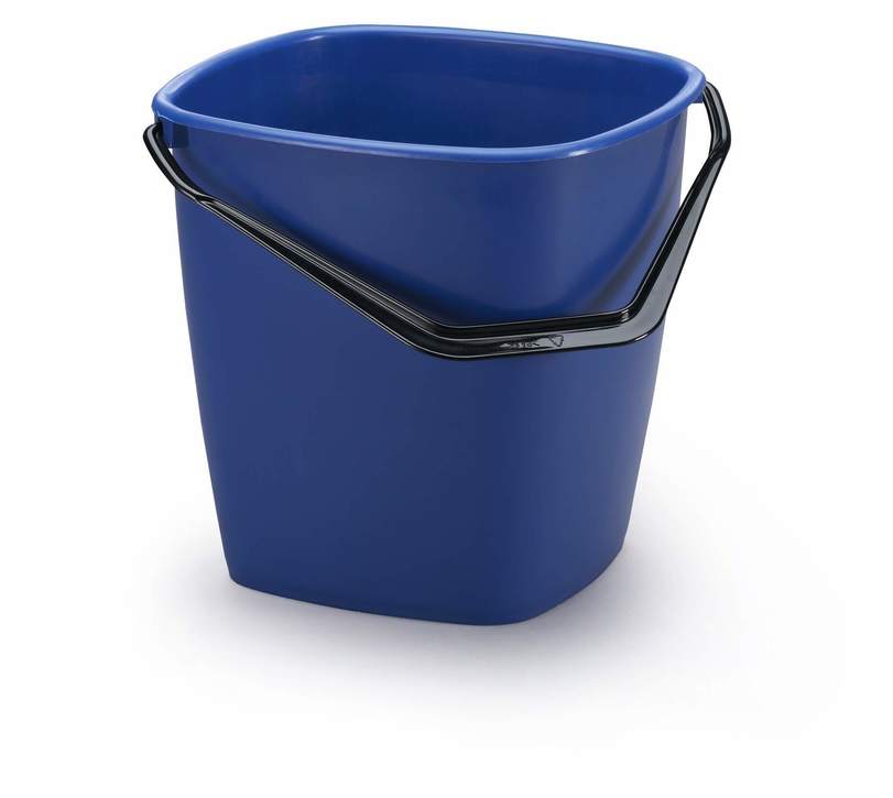 Wiadro plastikowe 9,5 lit. Durable 1809413040, z rączką, niebieskie