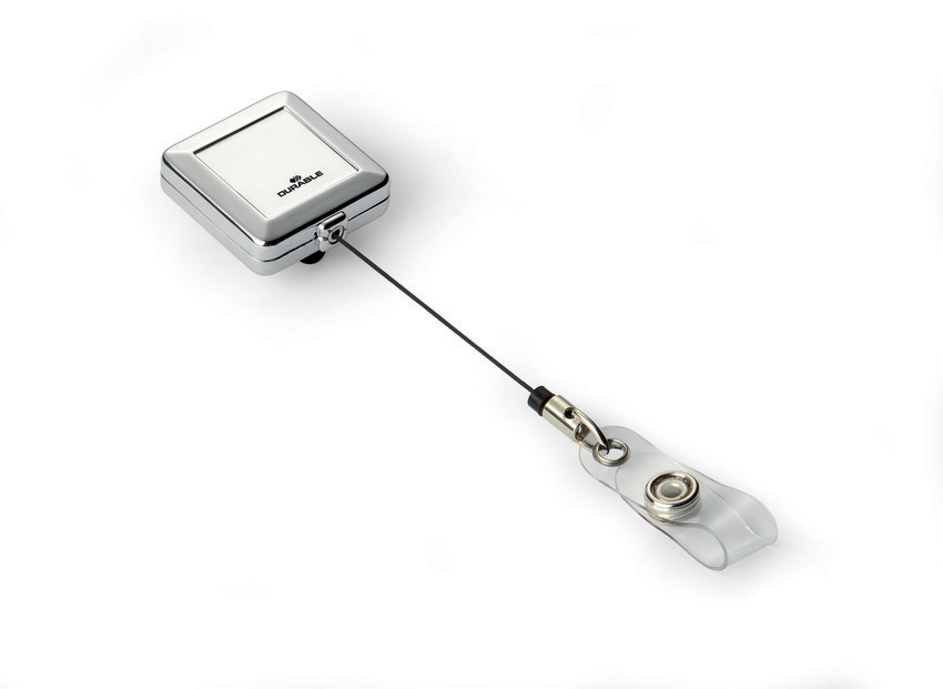 Durable 8325 23 Mechanizm ściagający Jojo Chrome Quadro z klipem op. 10 szt.