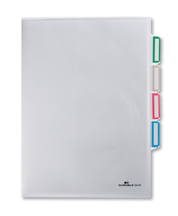 Durable 2316 19 Obwoluta organizacyjna z 3 przegródk. i 4 kol. zakładkami