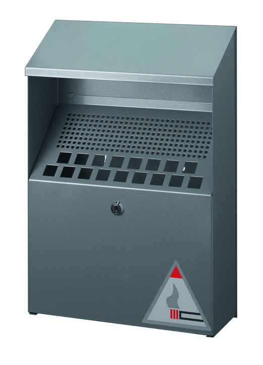 Durable 3334 23 Popielnica naścienna metalowa 4 litrowa srebrna