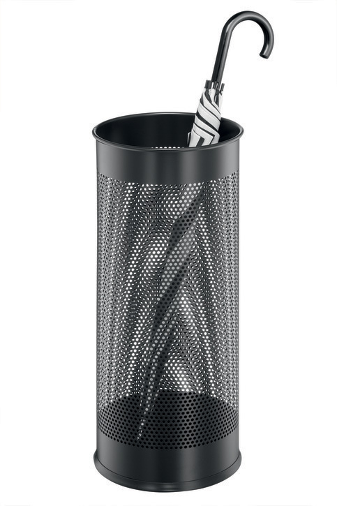 Durable 3350 01 Stojak na parasole metalowy okrągły 28,5 lit. czarny