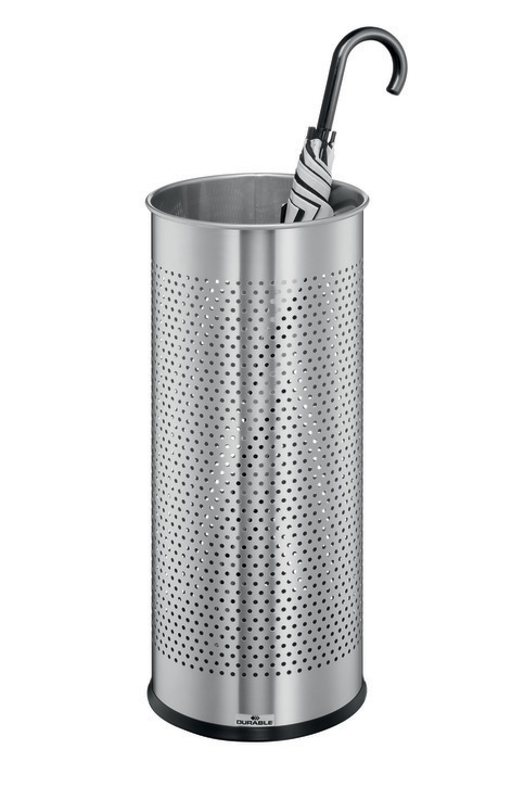 Durable 3371 23 srebrny stojak na parasole metalowy okrągły Recycling