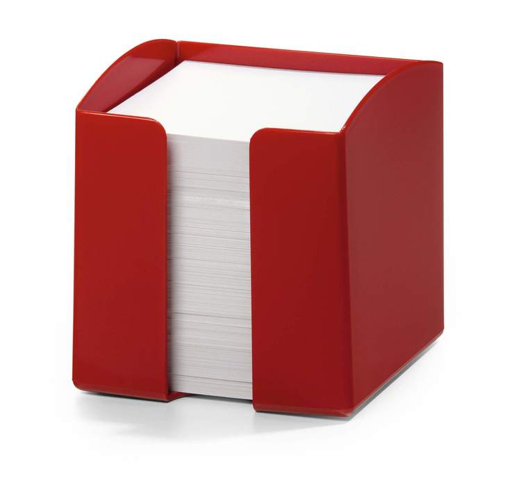 TREND Durable 1701682080 Pojemnik 90x90mm z 800 karteczkami czerwony