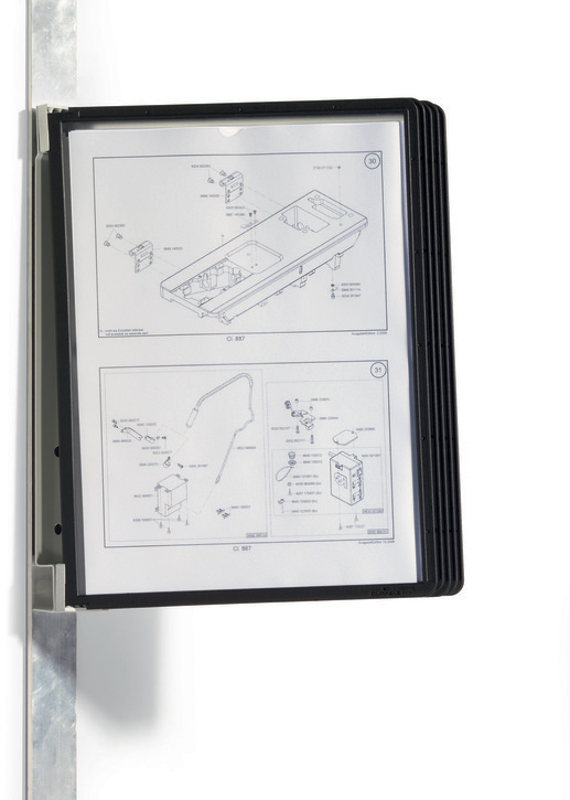 Durable 5914 01 VARIO MAGNET SYSTEM WALL 5 paneli na ścianę magnetyczne czarne