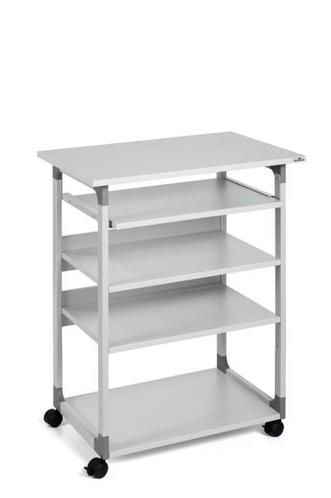 Durable 3720 10 Stolik biurowy do komputera na kółkach 75 VH kolor szary