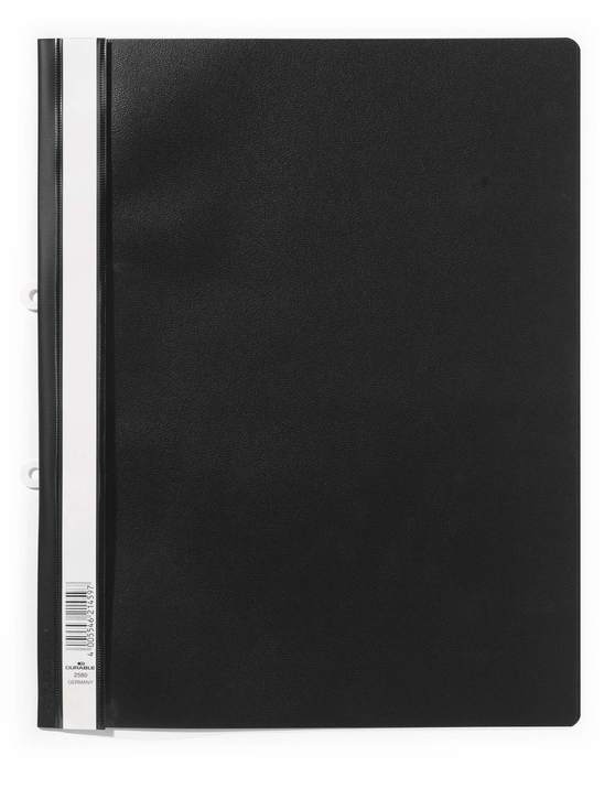 Durable 2580 01 Skoroszyt A4+ Crystal do wpinania w segregator czarny