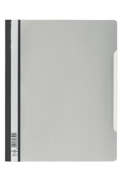 Durable 2570 10 Skoroszyt sztywny A4 krystaliczna przednia strona spód szary 100 szt.