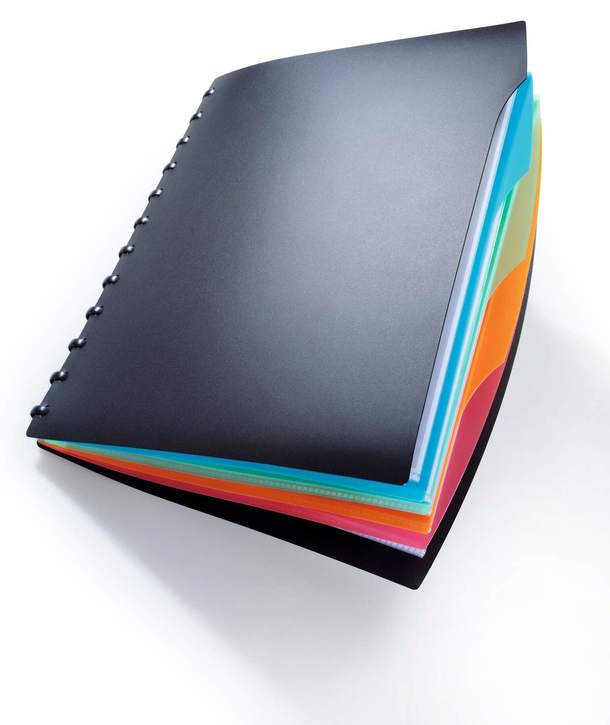 Durable 2435 01 DURALOOK Style, teczka prezentacyjna, 20 kieszeni i 4 przekładki