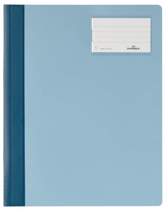 Durable 2500 06 Skoroszyt A4+ MAX nieprzezroczysty z okienkiem niebieski