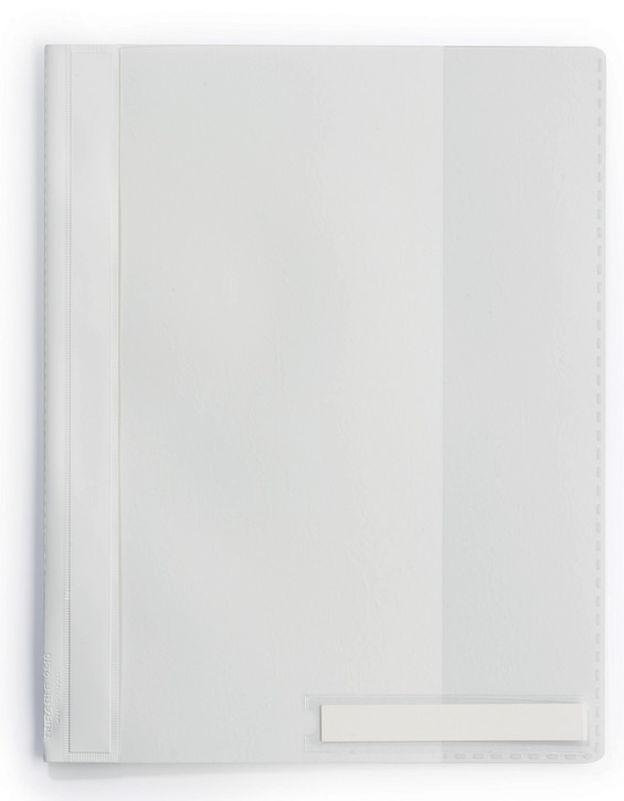 Durable 2510 02 Skoroszyt A4 MAX+ z podłużną kieszenią opisową biały 1 szt.