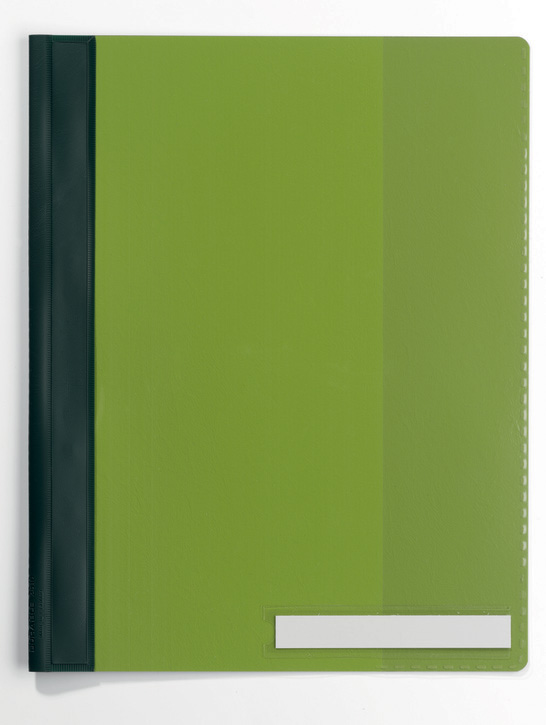 Durable 2510 05 Skoroszyt A4 MAX+ z podłużną kieszenią opisową zielony 1 szt.