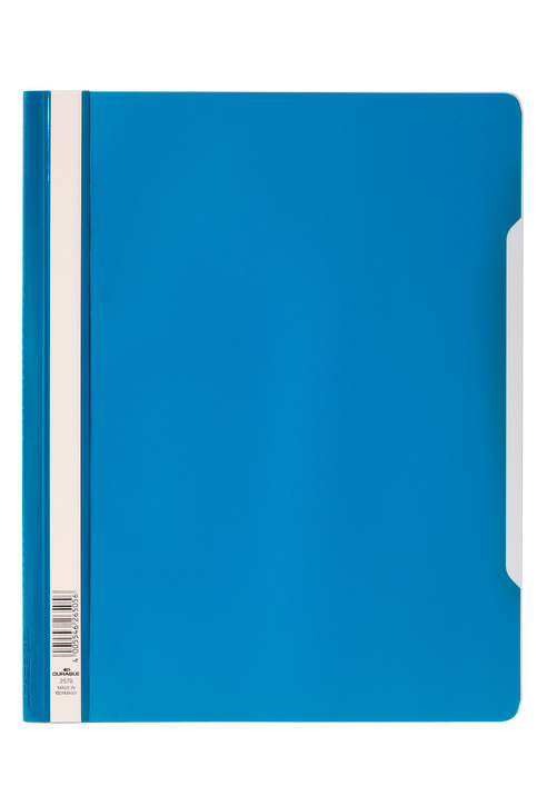Durable 2570 06 Skoroszyt sztywny A4 krystaliczna przednia strona spód niebieski 100 szt.