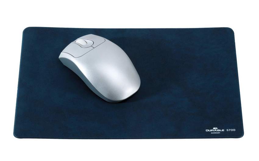 Durable 5700 07 Podkładka pod mysz granatowa ciężka, cieńka, nie przesuwa się.