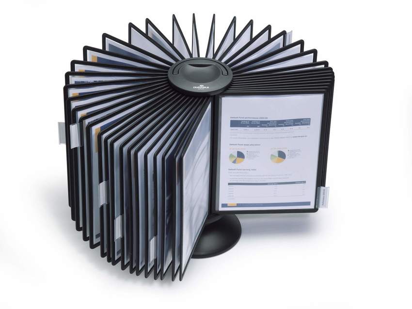 Durable 5633 01 SHERPA Prezenter stołpowy Display System carousel 40 obrotowy