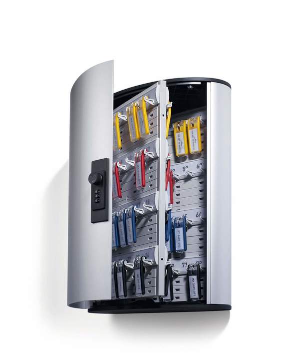 Skrzynka na 72 klucze Durable 1967 KEYBOX aluminiowa z zamkiem szyfrowym