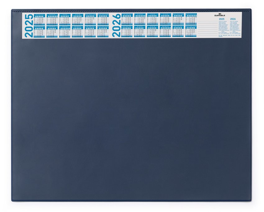 Durable 7204 07 Granatowy podkład z kalendarzem na biurko 520 x 650 mm