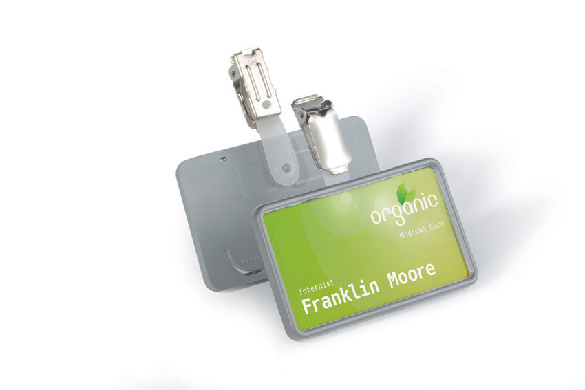 Durable 8131 10 Identyfikatory Clip Card 40 x 75 mm w ramce klip wiszący 25 szt.