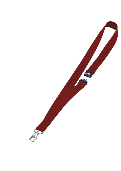 Durable 8137 03 Czerwona smycz do identyfikatorów 20mm 10 szt