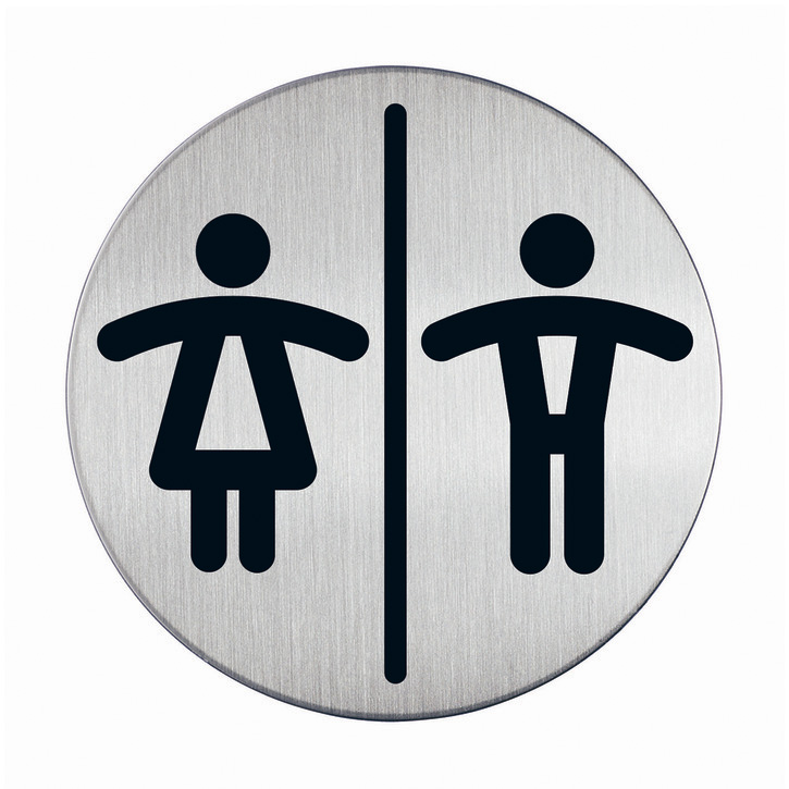 Durable 4920 23 PICTO piktogram samoprzylepny stalowy Damski Męski WC