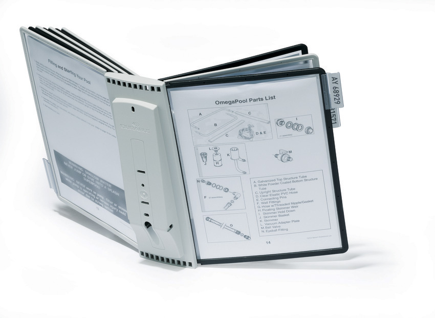 Durable 5631 22 SHERPA DISPLAY SYSTEM WALL 10 Paneli ściennych szaro-czarnych
