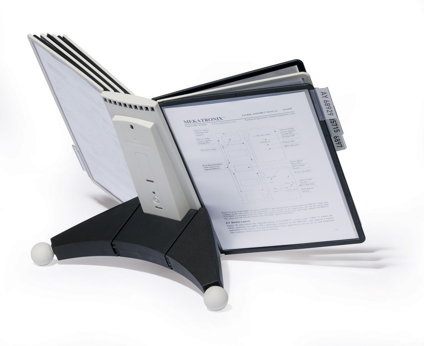 Durable 5632 22 SHERPA DESK UNIT 10 Zestaw paneli informacyjnych szaro-czarnych