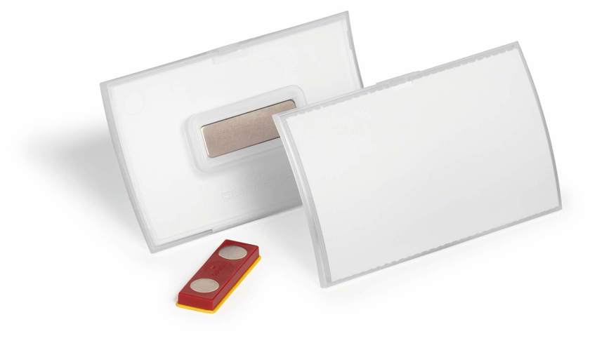 Durable 826019 Identyfikatory magnetyczne seria Click Fold rPP 54 x 90 mm op. 10 szt
