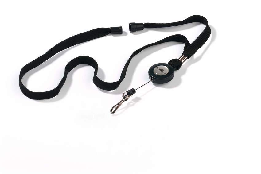 Durable 8223 01 Ściągający mechanizm ze smyczą w kolorze czarnym op. 10 szt.